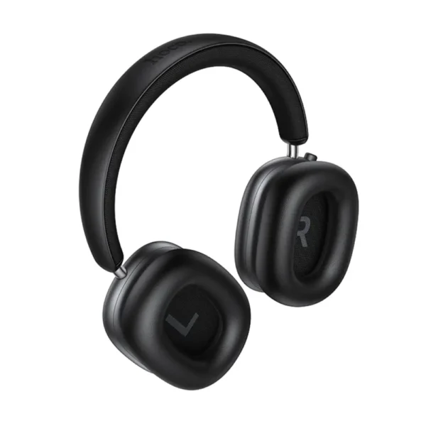 Wireless Ακουστικά Stereo Hoco W63 Triunfo ANC v5.4 500mAh με AUX Μαύρα - Image 3