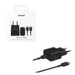TRAVEL SAMSUNG EP-T2510XBEGEU USB-C 5V 3A/9V 2.77A/20V 2.25A 25W FAST CHARGE+USB DATA USB-C TO USB-C 5A BLACK PACKING OR